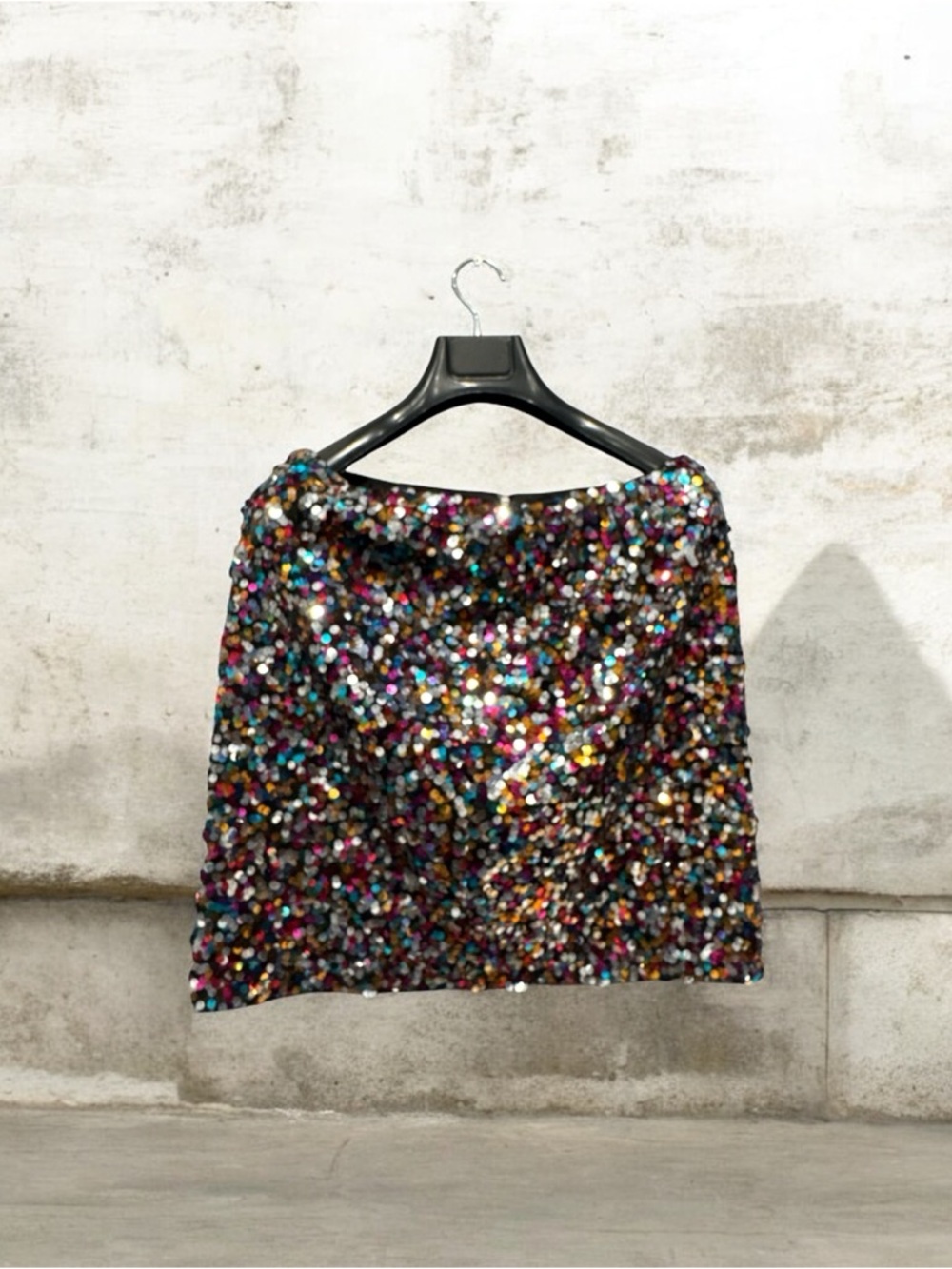 SHEIN Multicolored Sequin Mini Skirt